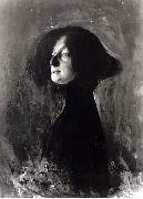 Konrad Krzyzanowski Portrait of Dagny Juel Przybyszewska oil painting
